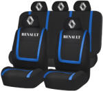 AutoHelix MSA Set Huse Scaune Universale Compatibile cu Renault Nou - Negru/Albastru (HSAREN3)
