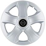 AutoHelix MSA Set 4 Capace Roti 15 inchi (R15) Bis Gri, Compatibile Cu Nissan Nou (20273)