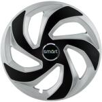 AutoHelix MSA Set 4 capace roti Rex Gri-Negru R15 pentru gama auto Smart (3126)