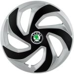 AutoHelix MSA Set 4 capace roti Rex Gri-Negru R16 pentru gama auto Skoda (3120)