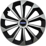 AutoHelix MSA Set 4 Capace Roti 16 inchi (R16) Fame Gri-Negru, Compatibile Cu Volvo (2151)