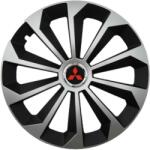 AutoHelix MSA Set 4 Capace Roti 16 inchi (R16) Fame Gri-Negru, Compatibile Cu Mitsubishi (1982)