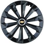 AutoHelix MSA Set 4 Capace Roti 14 inchi (R14) Fame Negru, Compatibile Cu Chevrolet (8997)