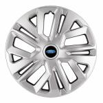 AutoHelix MSA Set 4 Capace Roti 15 inchi (R15) Raven Gri, Compatibile Cu Ford (1797)