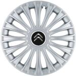 AutoHelix MSA Set 4 Capace Roti, potrivite jantelor de R14, pentru Citroen, model dino cromat (14987)