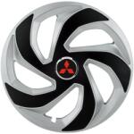 AutoHelix MSA Set 4 capace roti Rex Gri-Negru R15 Compatibil Cu Mitsubishi (3057)