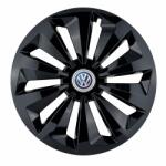 AutoHelix MSA Set 4 capace roti Fox negru R15 Compatibil Cu Volkswagen (10184)