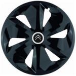 AutoHelix MSA Set 4 Capace Roti Roco Negru R15, pentru Citroen (14135)