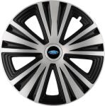 AutoHelix MSA Set 4 capace roti Glory Gri-Negru R14, Compatibil Cu Ford (2176)