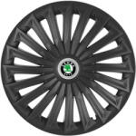 AutoHelix MSA Set 4 capace roti Joy Negru R16 Compatibil Cu Skoda (5383)