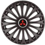 AutoHelix MSA Set 4 capace roti 16 inchi (R16) Dino Negru, Compatibil Cu Mitsubishi (4879)
