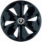 AutoHelix MSA Set 4 Capace Roti Roco Negru R15, pentru Peugeot (14186)