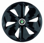 AutoHelix MSA Set 4 Capace Roti Roco Negru R16, pentru Skoda (14199)