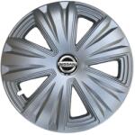 AutoHelix MSA Set 4 capace roti 15 inchi (R15) Glory Gri, Compatibile cu Nissan (4044)