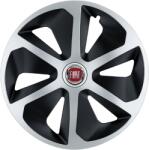 AutoHelix MSA Set 4 capace roti Roco Gri-Negru R17 pentru gama auto Fiat (15122)