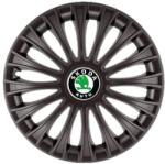 AutoHelix MSA Set 4 capace roti 16 inchi (R16) Dino Negru, Compatibil Cu Skoda (4845)