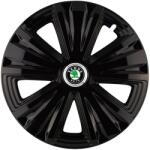 AutoHelix MSA Set 4 capace roti Glory negru R15 Compatibil Cu Skoda (10262)