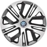 AutoHelix MSA Set 4 Capace Roti 16 inchi (R16) Raven Gri-Negru, Compatibile Cu Volkswagen (1640)