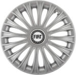 AutoHelix MSA Set 4 capace roti 16 inchi (R16) Dino Gri, Compatibile cu Fiat (4844)