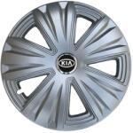 AutoHelix MSA Set 4 capace roti 15 inchi (R15) Glory Gri, Compatibile cu Kia (4036)
