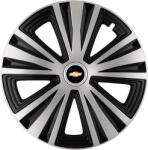 AutoHelix MSA Set 4 capace roti Glory Gri-Negru R15, Compatibil Cu Chevrolet (2162)
