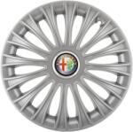 AutoHelix MSA Set 4 capace roti 16 inchi (R16) Dino Gri, Compatibile cu Alfa Romeo (4814)