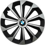 AutoHelix MSA Set 4 Capace Roti 16 inchi (R16) Fame Gri-Negru, Compatibile Cu BMW (1907-1907)