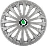 AutoHelix MSA Set 4 capace roti 16 inchi (R16) Dino Gri, Compatibile cu Skoda (4847)
