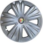 AutoHelix MSA Set 4 capace roti 15 inchi (R15) Glory Gri, Compatibile cu Alfa Romeo (4024)