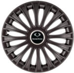 AutoHelix MSA Set 4 capace roti 16 inchi (R16) Dino Negru, Compatibil Cu SsangYong (4837)