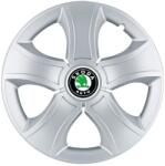 AutoHelix MSA Set 4 Capace Roti 16 inchi (R16) Bis Gri, Compatibile Cu Skoda (13495)