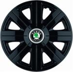 AutoHelix MSA Set 4 Capace Roti, potrivite jantelor de R14, pentru Skoda, model Cosmos Negru (13574)