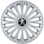 AutoHelix MSA Set 4 Capace Roti, potrivite jantelor de R14, pentru Peugeot, model dino cromat (15005)