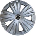 AutoHelix MSA Set 4 capace roti 15 inchi (R15) Glory Gri, Compatibile cu Mazda (4040)