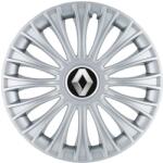 AutoHelix MSA Set 4 Capace Roti, potrivite jantelor de R14, pentru Renault, model dino cromat (15006)