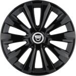 AutoHelix MSA Set 4 Capace Roti, potrivite jantelor de R14, pentru Dacia, model delta negru (13905)
