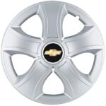 AutoHelix MSA Set 4 Capace Roti 15 inchi (R15) Bis Gri, Compatibile Cu Chevrolet (13406)
