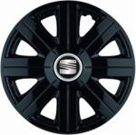 AutoHelix MSA Set 4 Capace Roti, potrivite jantelor de R14, pentru Seat, model Cosmos Negru (13572)