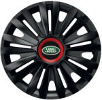 AutoHelix MSA Set 4 capace roti Negre Cu Inel Rosu Royal R15 Compatibil Cu Land Rover (10817)