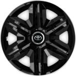 AutoHelix MSA Set 4 capace roti hubcaps fast black R15 Compatibil Cu Toyota (6953)