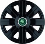 AutoHelix MSA Set 4 Capace Roti Autohelix MSA® potrivite jantelor de 15 inch, pentru Skoda Verde model Cosmos Black (20446)