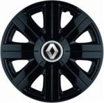 AutoHelix MSA Set 4 Capace Roti, potrivite jantelor de R14, pentru Renault, model Cosmos Negru (13568)