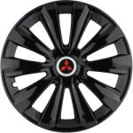 AutoHelix MSA Set 4 Capace Roti, potrivite jantelor de R16, pentru Mitsubishi, model delta negru (13946)