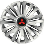AutoHelix MSA Set 4 capace roti Cu Inel Cromat Royal R14 Compatibil Cu Mitsubisi (8048)