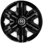 AutoHelix MSA Set 4 capace roti hubcaps fast black R15 Compatibil Cu Nissan (6926)