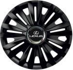 AutoHelix MSA Set 4 capace roti Negre Cu Inel Cromat Royal R14 Compatibil Cu Lexus (10619)