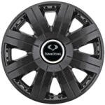 AutoHelix MSA Set 4 Capace Roti 15 inchi (R15) Cosmos Negru, Compatibile cu SsangYong (3850)