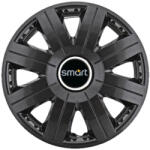 AutoHelix MSA Set 4 Capace Roti 15 inchi (R15) Cosmos Negru, Compatibile cu Smart (3849)