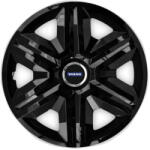 AutoHelix MSA Set 4 capace roti hubcaps fast black R15 Compatibil Cu Volvo (6956)
