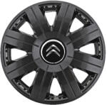 AutoHelix MSA Set 4 capace roti Cosmos Negru R15, pentru gama auto Citroen (3826)